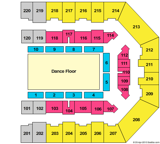 Utilita Arena Sheffield Strictly Come Dancing Seating Chart